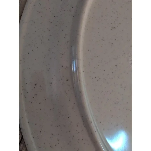 Thunder Group Melamine Oval Platter Asian Design Blue Grey Speckled 9.75 Inch - Picture 10 of 13